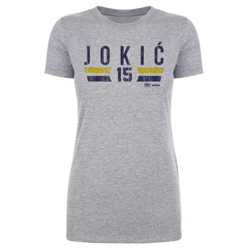 Nikola Jokic Denver Nuggets Font sold by 500 Level