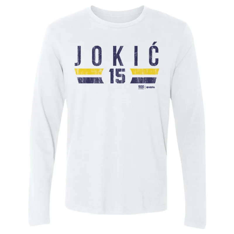 Nikola Jokic Denver Nuggets Font sold by 500 Level