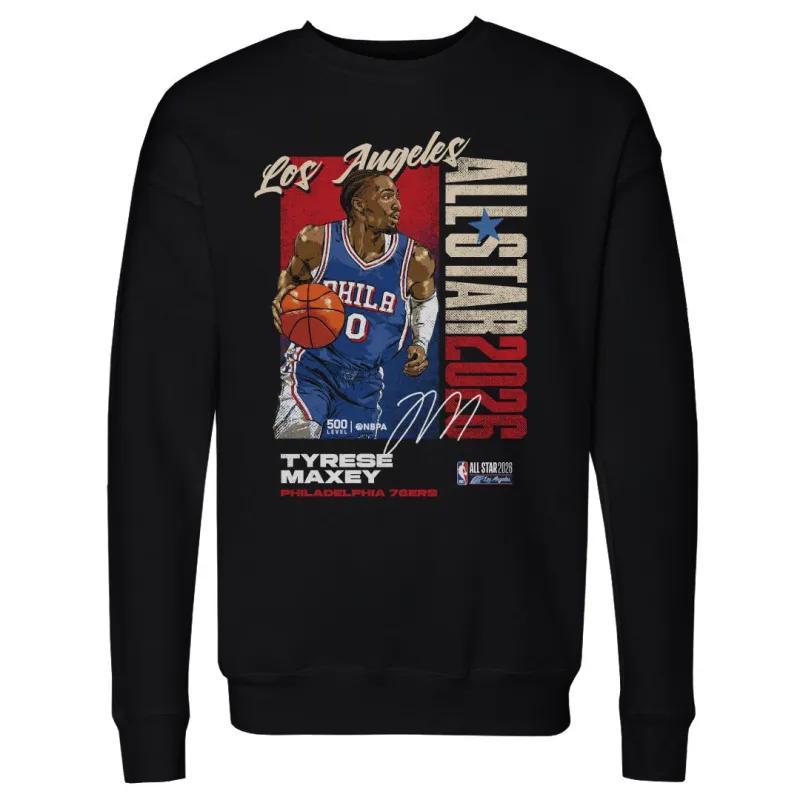 Tyrese Maxey Philadelphia 76ers 2026 NBA All-Star Vertical WHT sold by 500 Level