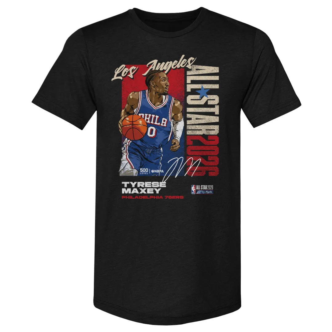 Tyrese Maxey Philadelphia 76ers 2026 NBA All-Star Vertical WHT sold by 500 Level