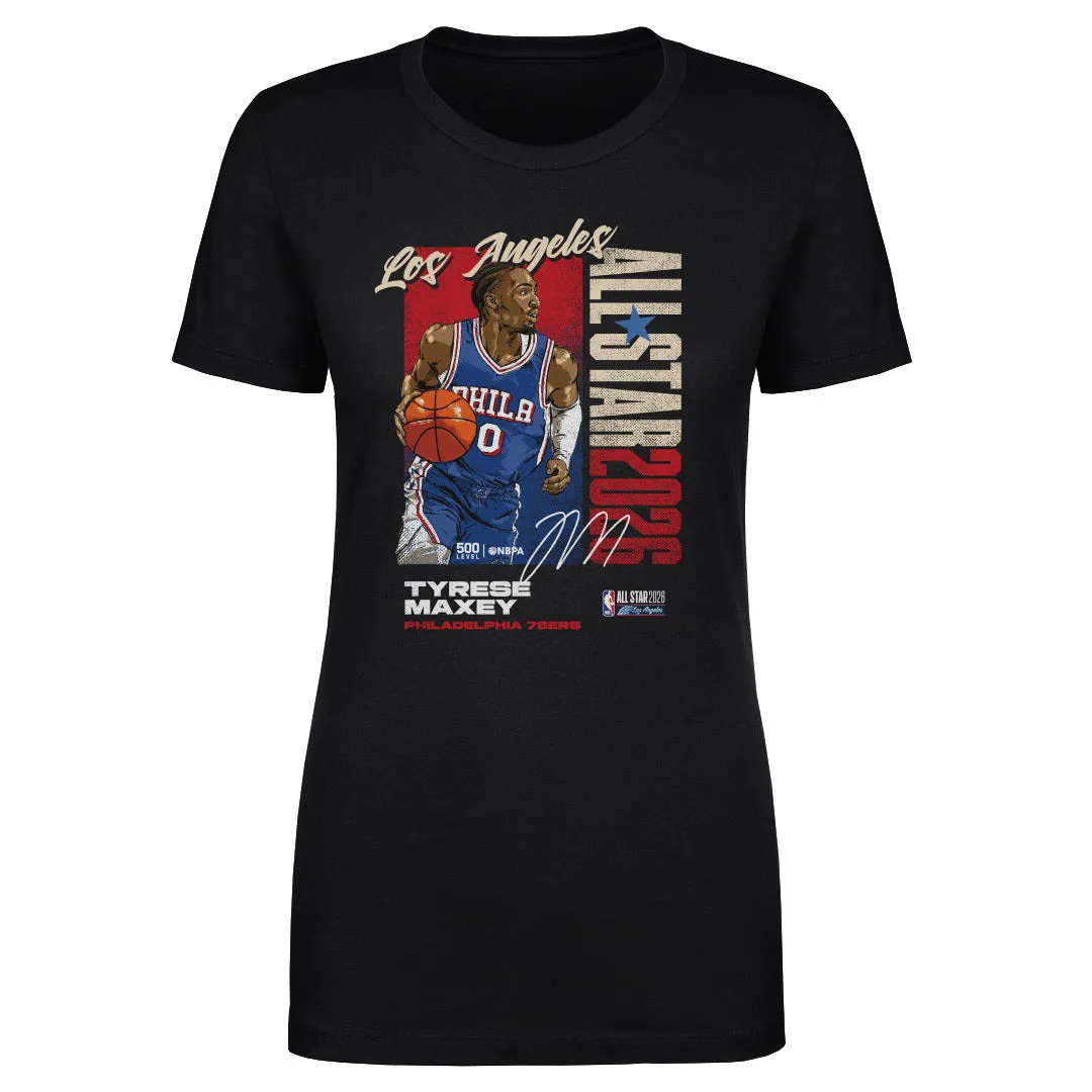 Tyrese Maxey Philadelphia 76ers 2026 NBA All-Star Vertical WHT sold by 500 Level