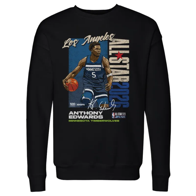 Anthony Edwards Minnesota Timberwolves 2026 NBA All-Star Vertical WHT made by 500 Level