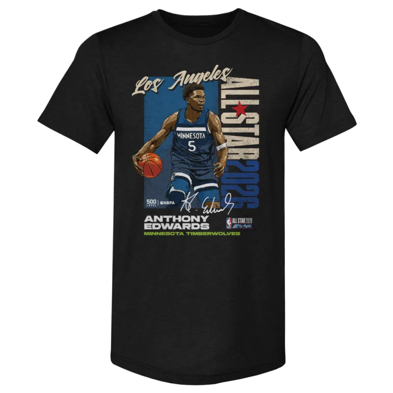 Anthony Edwards Minnesota Timberwolves 2026 NBA All-Star Vertical WHT made by 500 Level