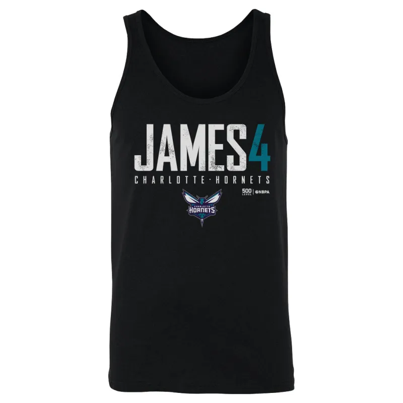 Sion James Charlotte Hornets Elite WHT made by 500 Level