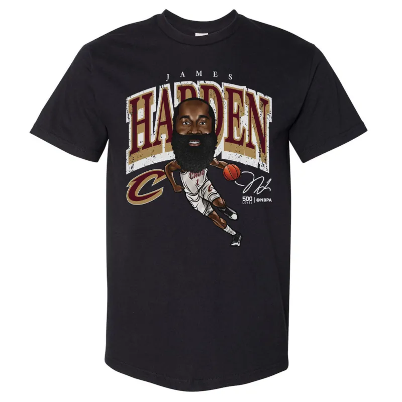 James Harden Cleveland Cavaliers Cartoon WHT sold by 500 Level