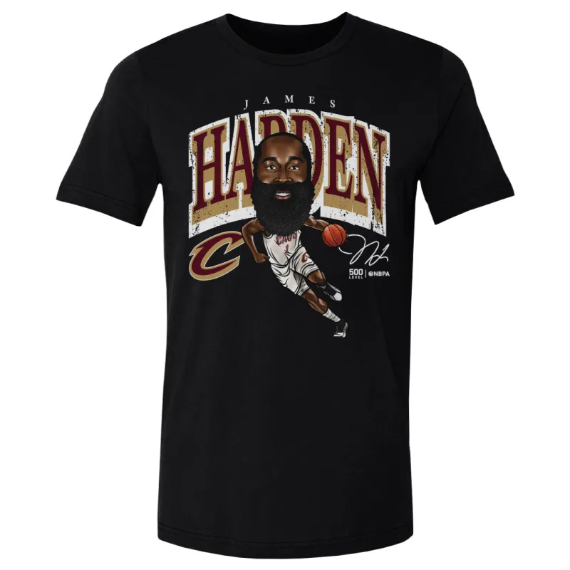 James Harden Cleveland Cavaliers Cartoon WHT made by 500 Level