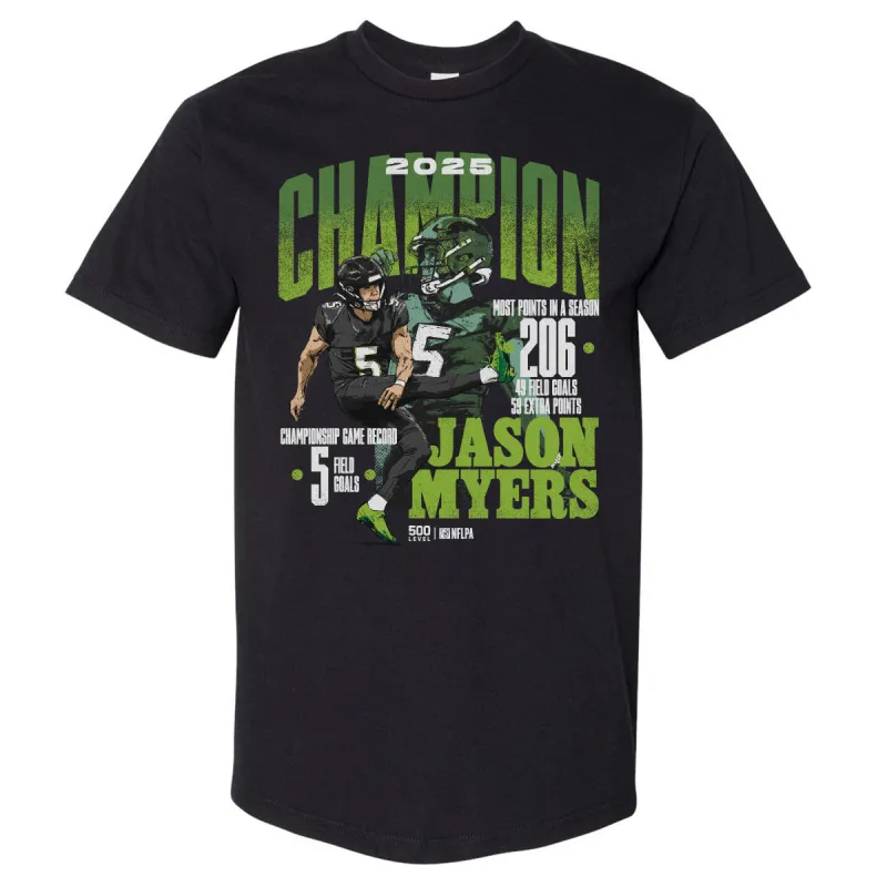 Jason Myers Seattle 2025 Champion WHT made by 500 Level
