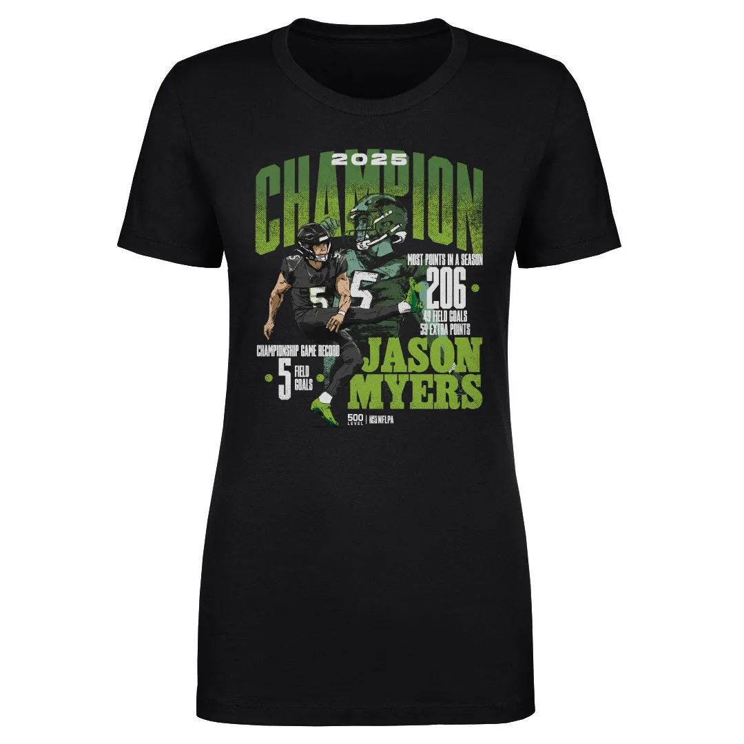 Jason Myers Seattle 2025 Champion WHT sold by 500 Level