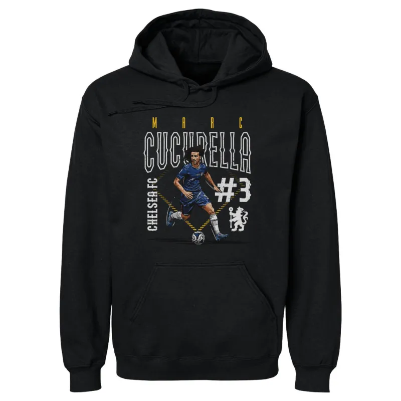 Marc Cucurella Chelsea FC Outline Number WHT sold by 500 Level