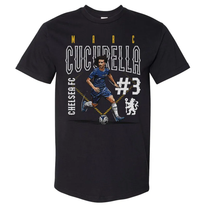 Marc Cucurella Chelsea FC Outline Number WHT sold by 500 Level