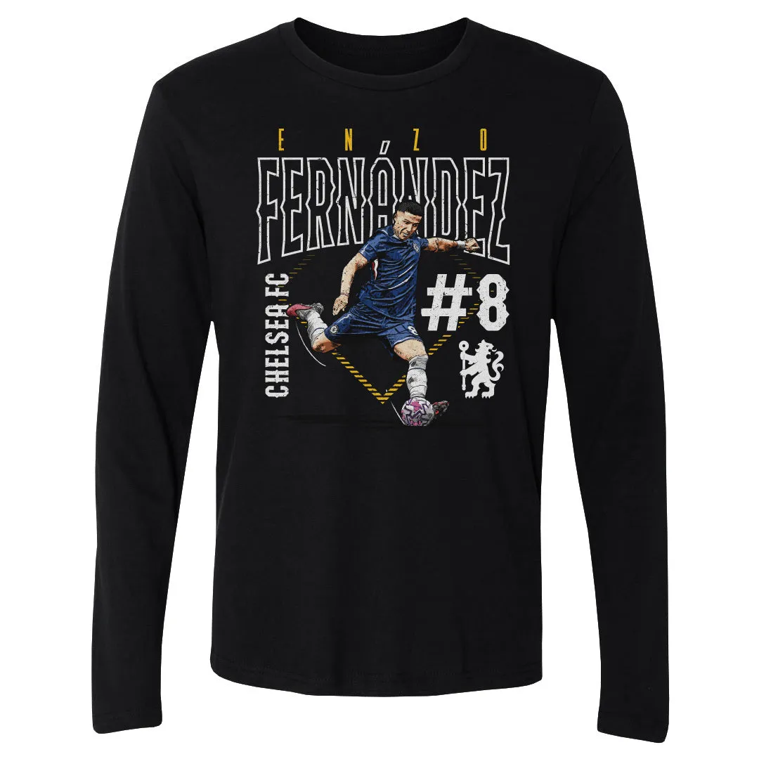 Enzo Fernandez Chelsea FC Outline Number WHT sold by 500 Level product image thumbnail 2