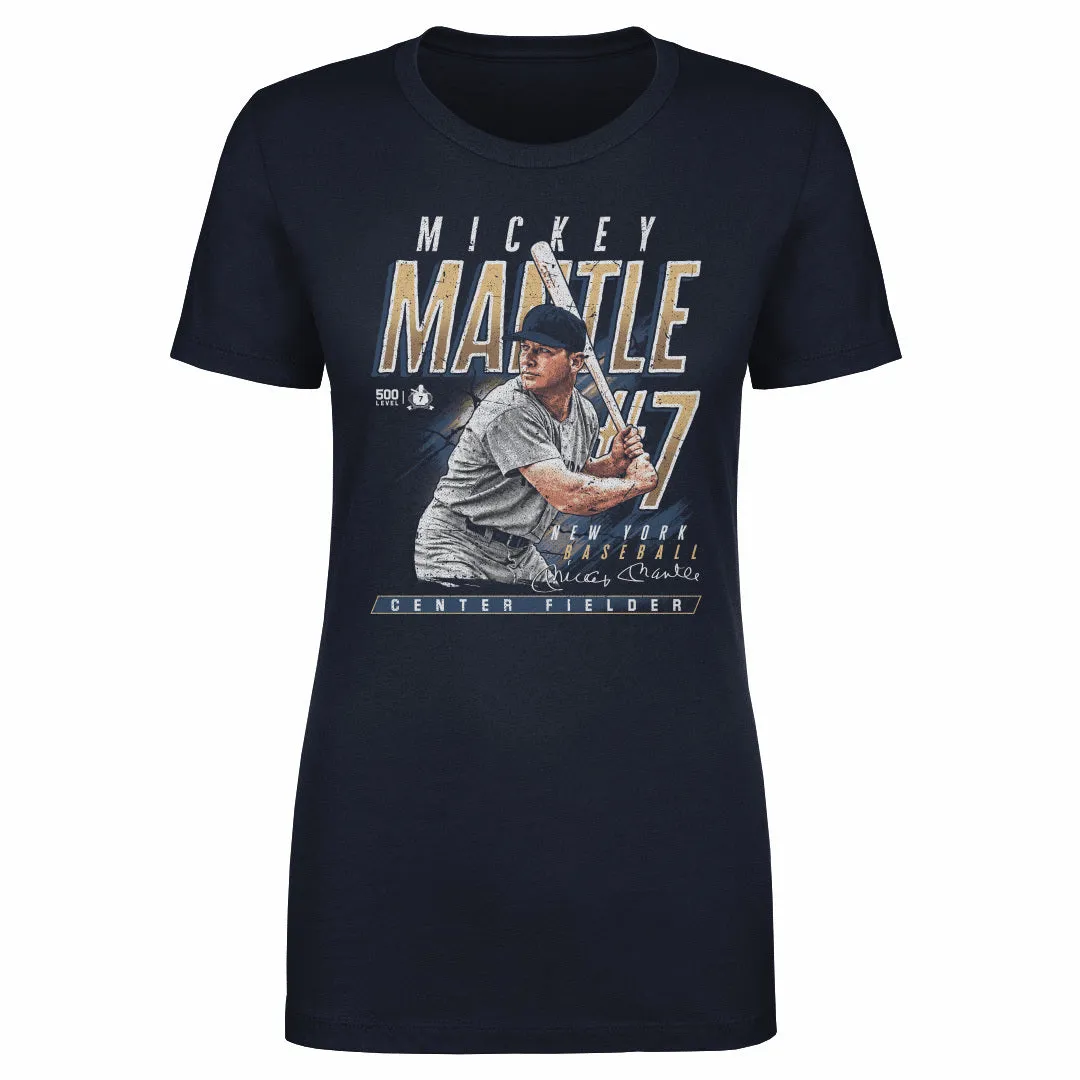 Mickey Mantle New York Y Stance WHT sold by 500 Level