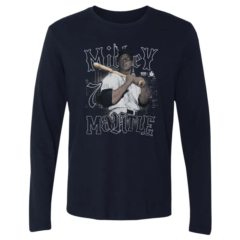 Mickey Mantle New York Y Skyline WHT sold by 500 Level