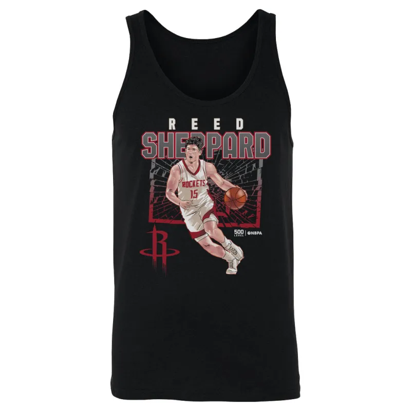Reed Sheppard Houston Rockets Shattered WHT sold by 500 Level