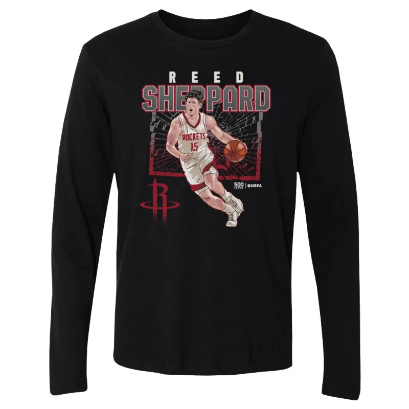 Reed Sheppard Houston Rockets Shattered WHT sold by 500 Level