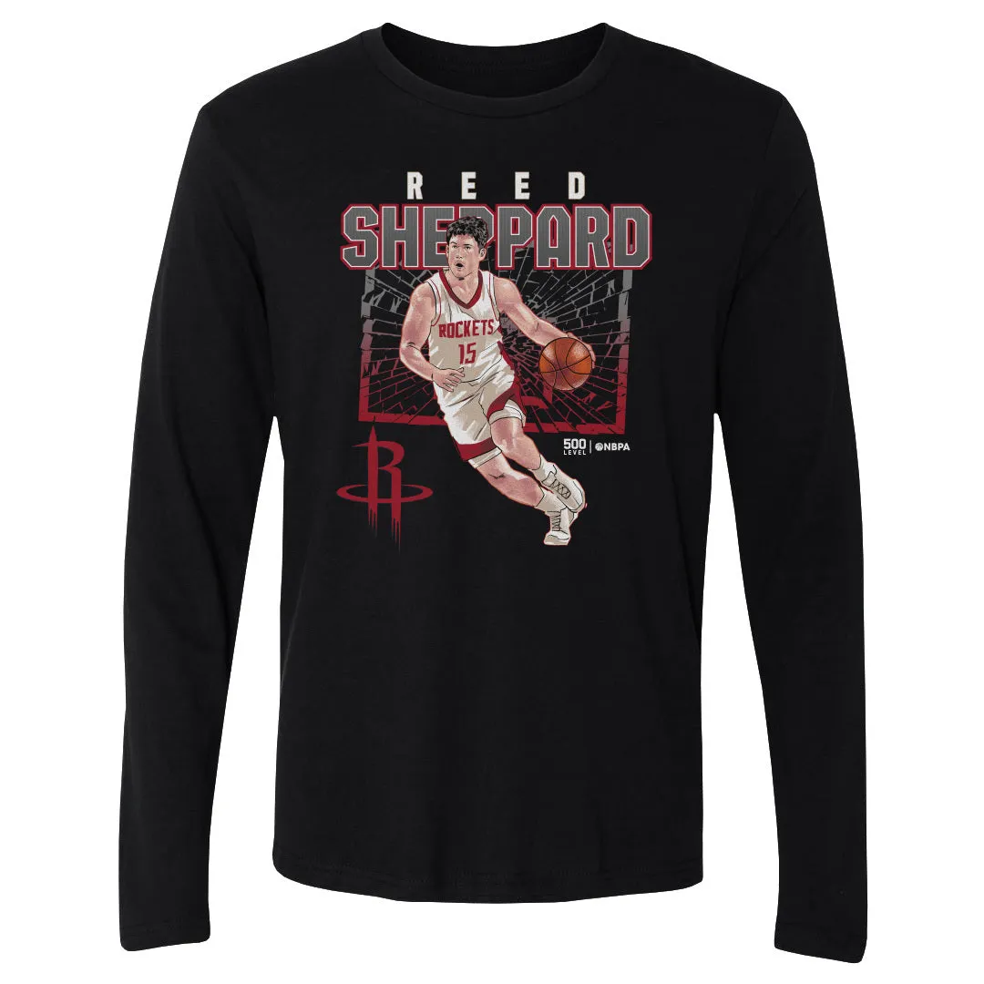 Reed Sheppard Houston Rockets Shattered WHT sold by 500 Level