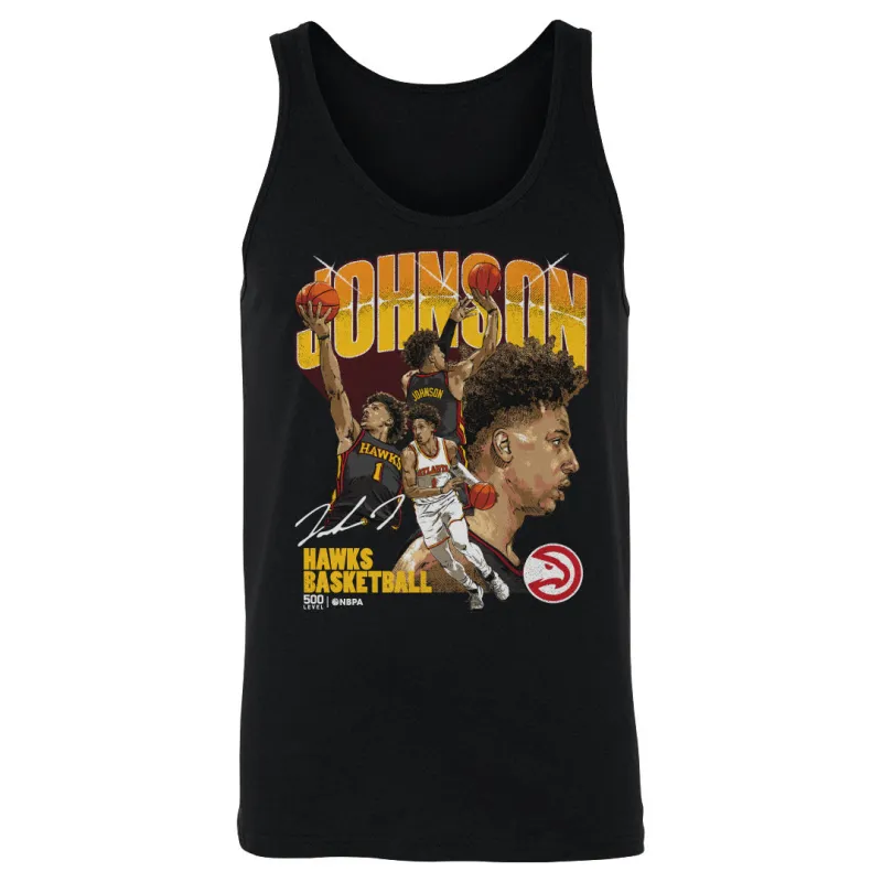 Jalen Johnson Atlanta Hawks Collage WHT made by 500 Level