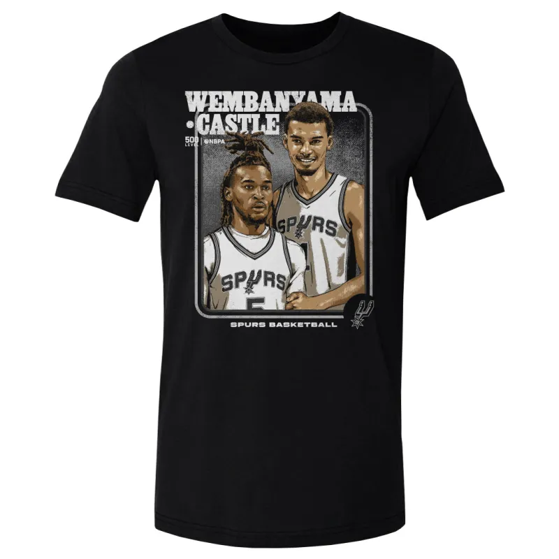 Victor Wembanyama & Stephon Castle San Antonio Spurs Step Brothers WHT sold by 500 Level