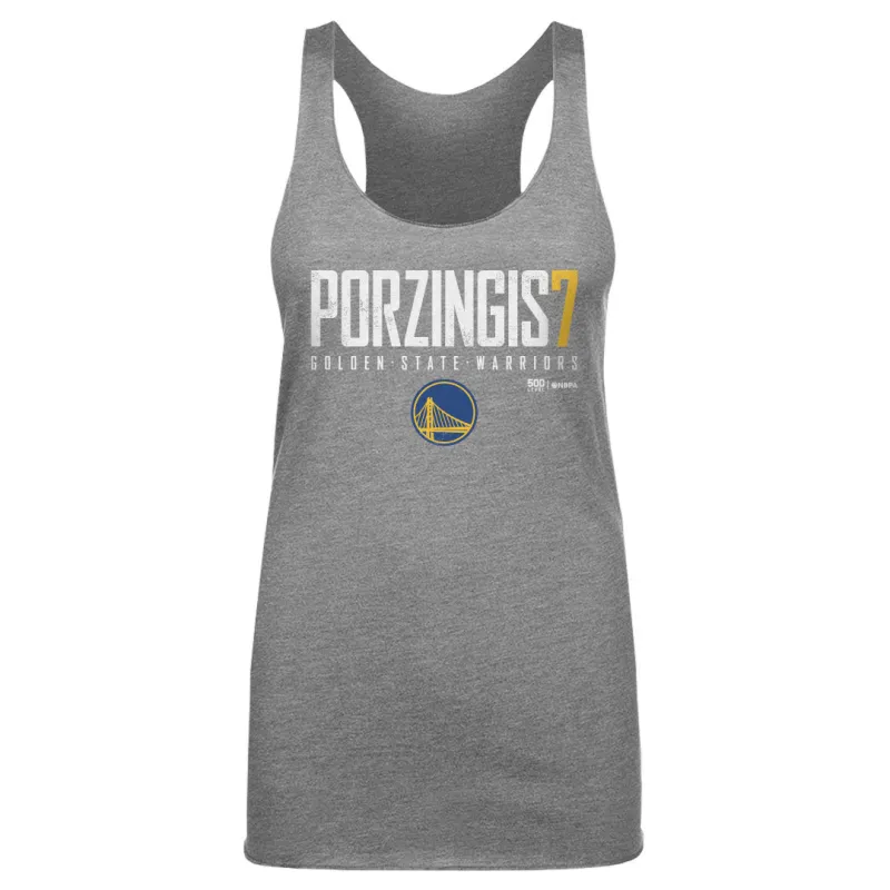 Kristaps Porzingis Golden State Warriors Elite WHT made by 500 Level