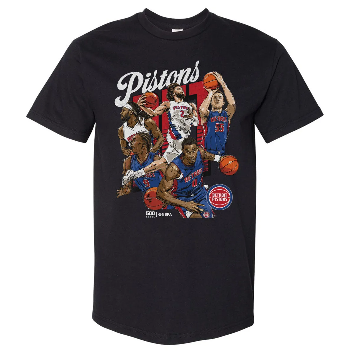 Detroit Pistons 2026 Starting 5 WHT sold by 500 Level