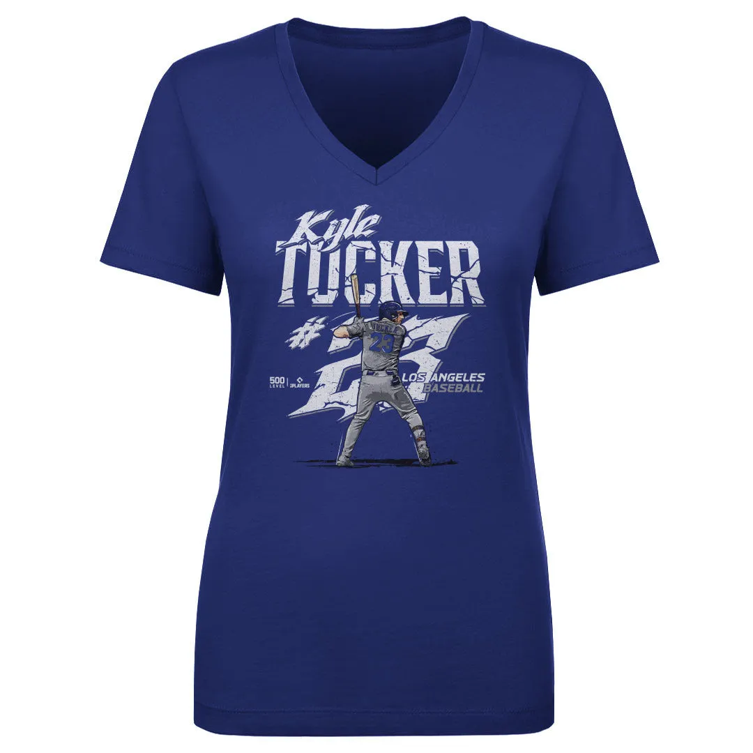 Kyle Tucker Los Angeles D Name Number WHT sold by 500 Level