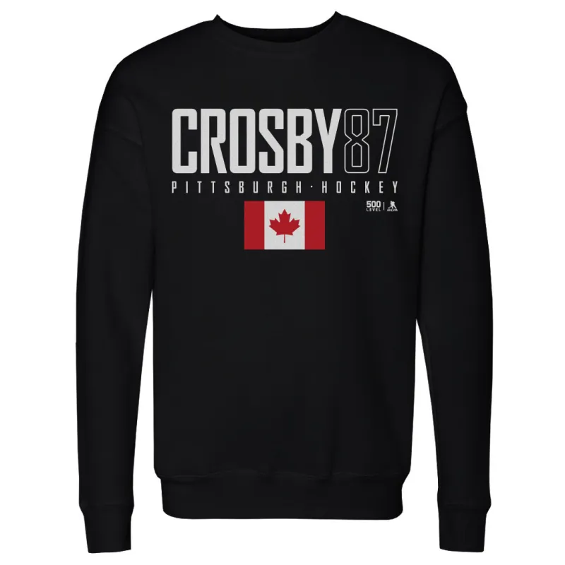 Sidney Crosby Pittsburgh Canada Elite WHT made by 500 Level