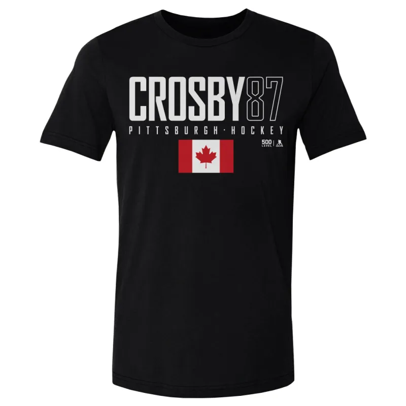 Sidney Crosby Pittsburgh Canada Elite WHT made by 500 Level