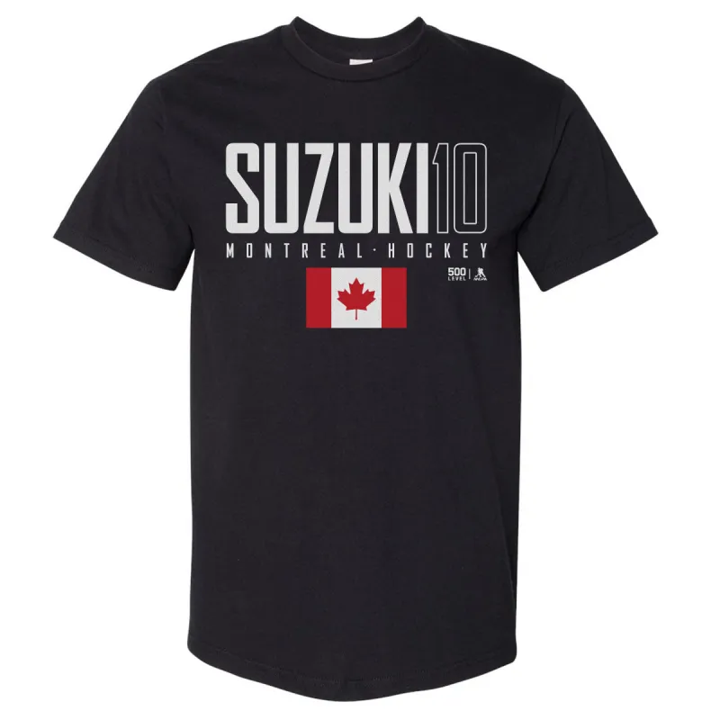 Nick Suzuki Montreal Canada Elite WHT made by 500 Level