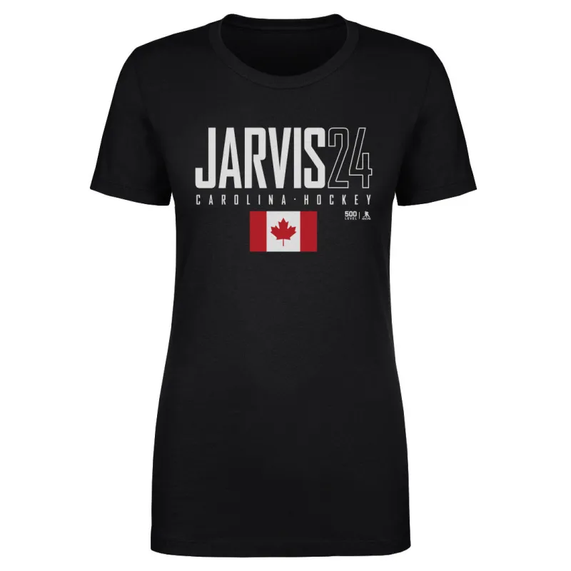Seth Jarvis Carolina Canada Elite WHT made by 500 Level