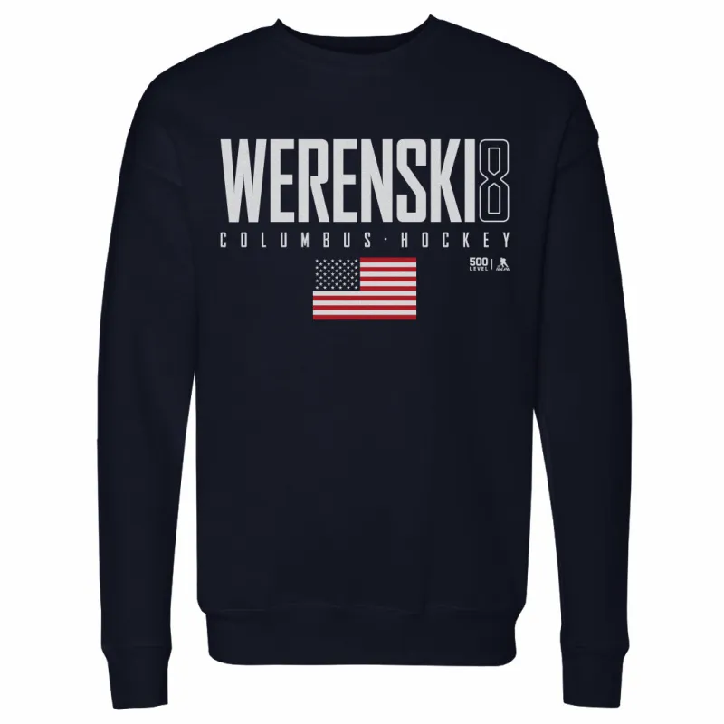 Zach Werenski Columbus USA Elite WHT made by 500 Level