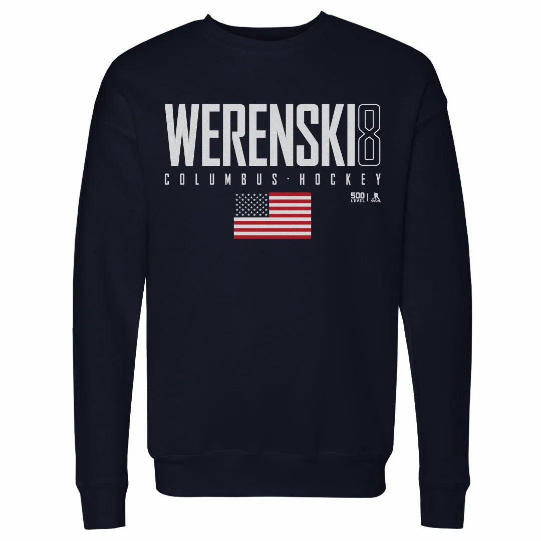 Zach Werenski Columbus USA Elite WHT sold by 500 Level