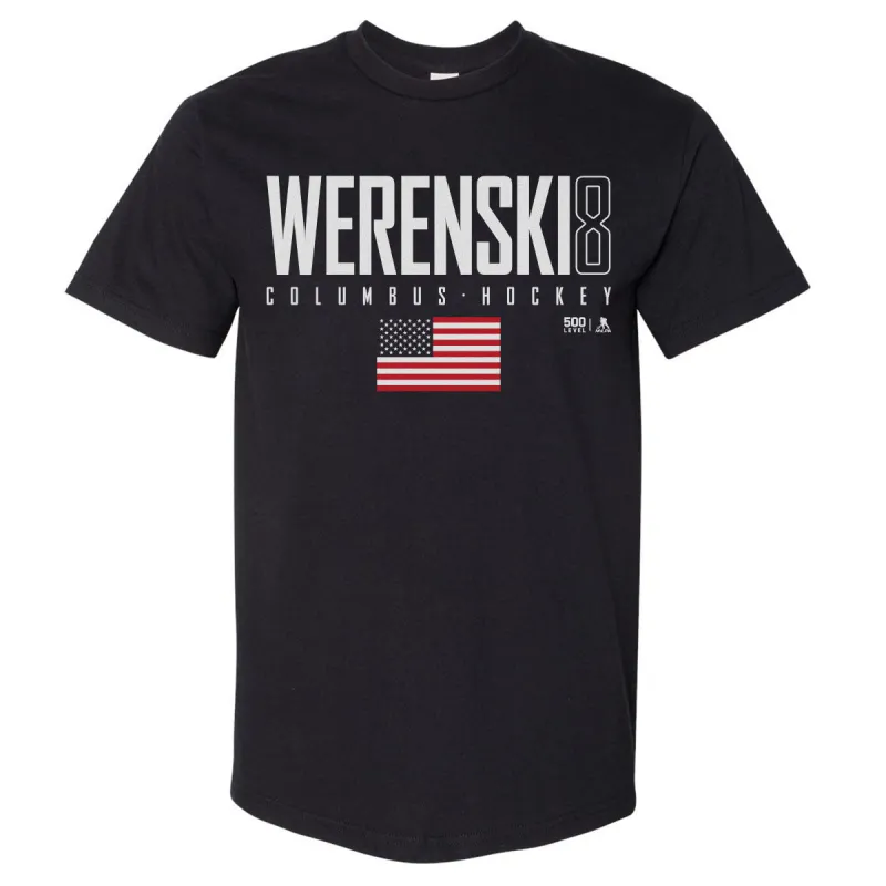 Zach Werenski Columbus USA Elite WHT made by 500 Level