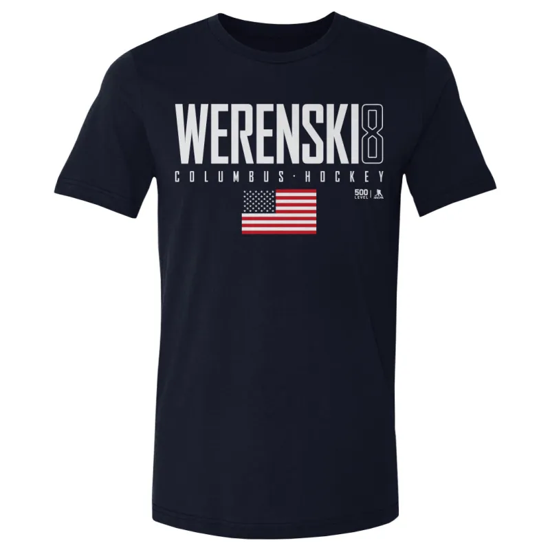 Zach Werenski Columbus USA Elite WHT made by 500 Level
