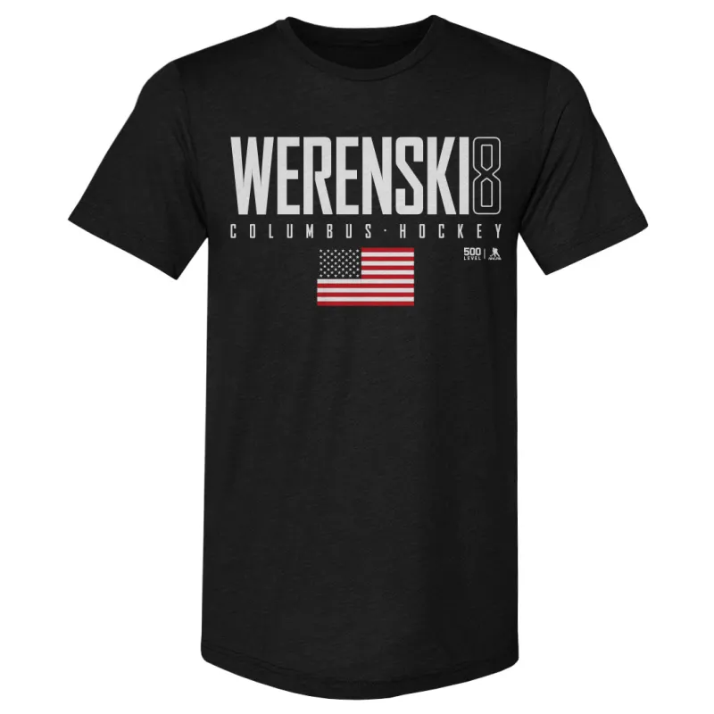 Zach Werenski Columbus USA Elite WHT made by 500 Level