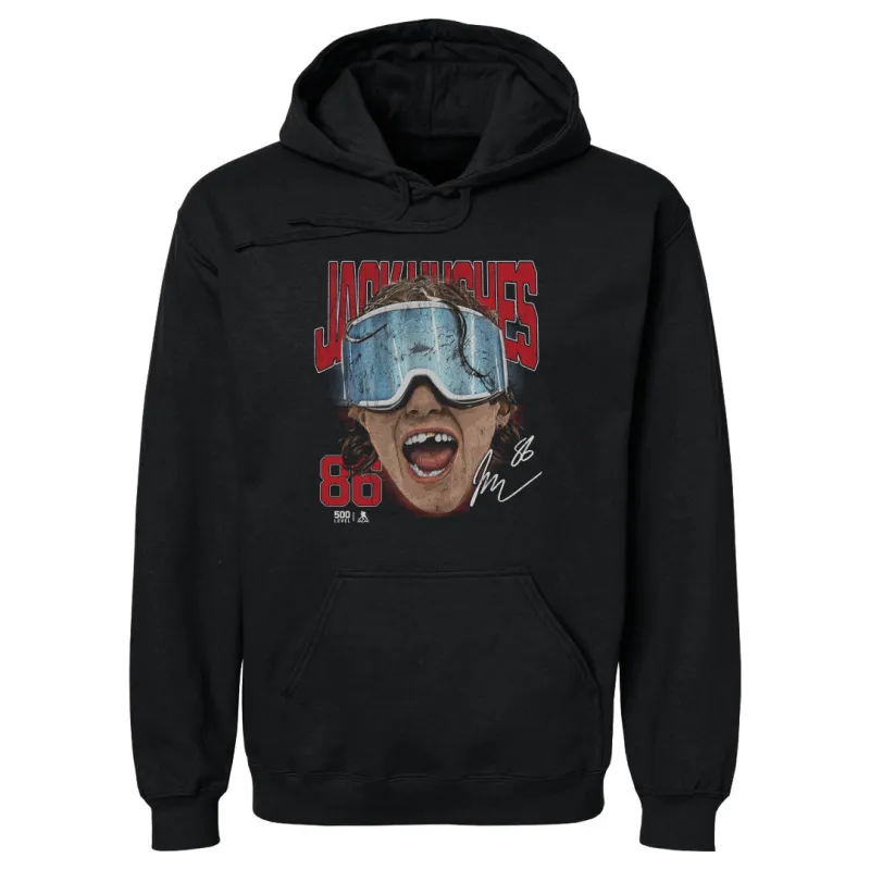 Jack Hughes New Jersey Goggles WHT made by 500 Level