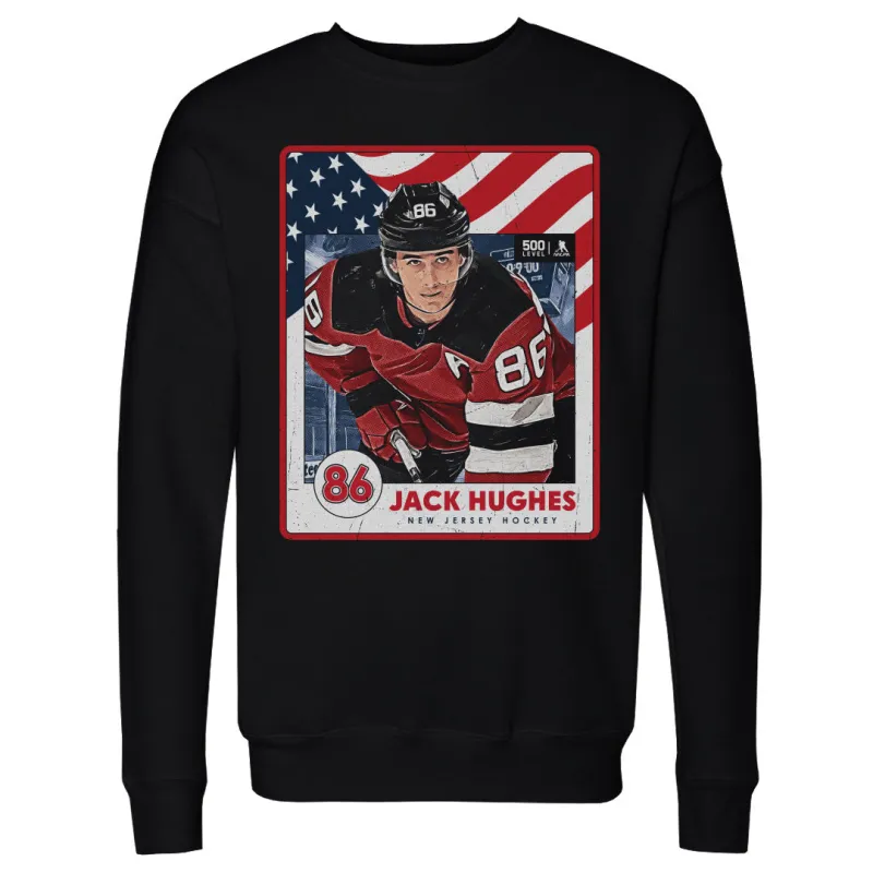 Jack Hughes New Jersey USA Card WHT made by 500 Level