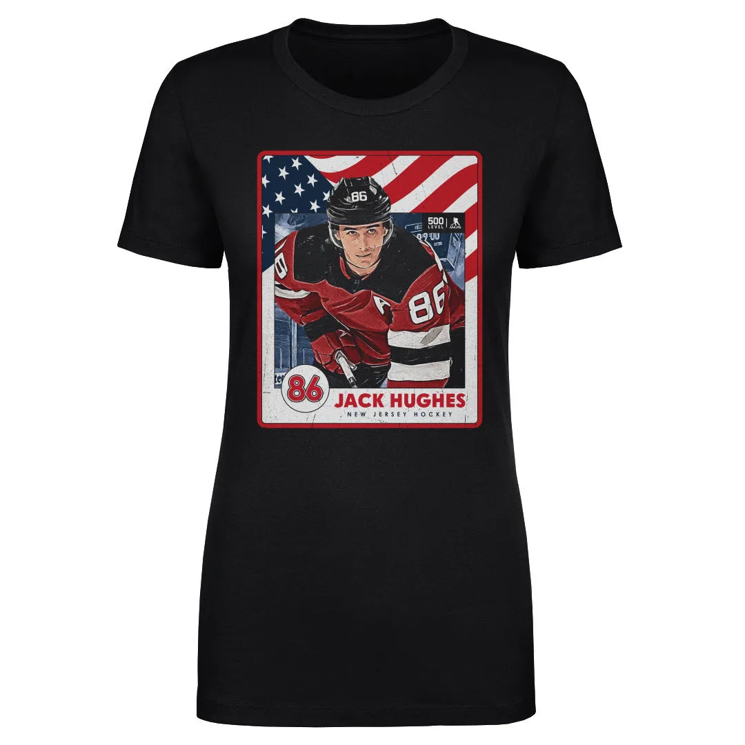 Jack Hughes New Jersey USA Card WHT sold by 500 Level