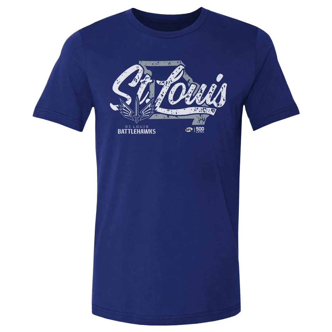 St. Louis Battlehawks State Map WHT sold by 500 Level