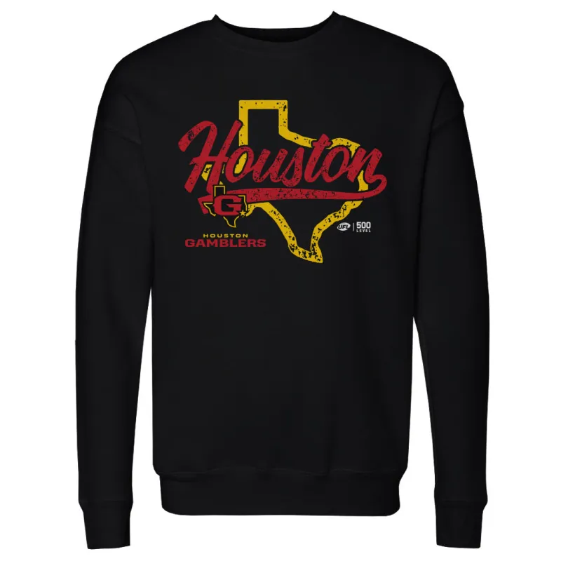 Houston Gamblers State Map WHT sold by 500 Level