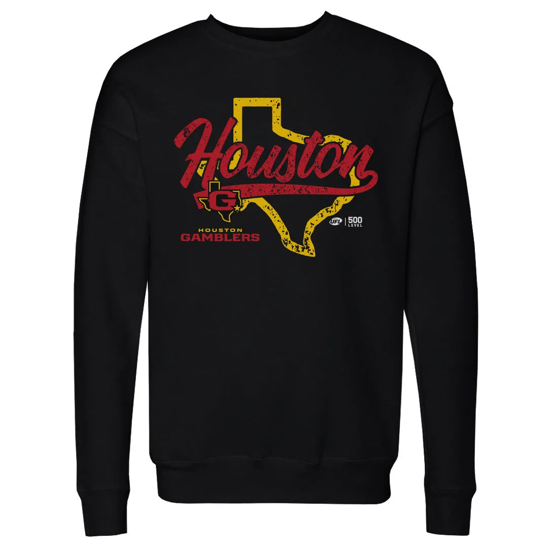 Houston Gamblers State Map WHT sold by 500 Level