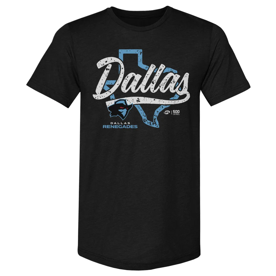 Dallas Renegades State Map WHT sold by 500 Level