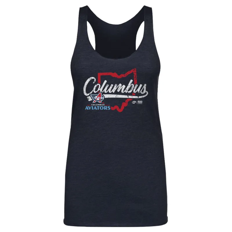 Columbus Aviators State Map WHT sold by 500 Level