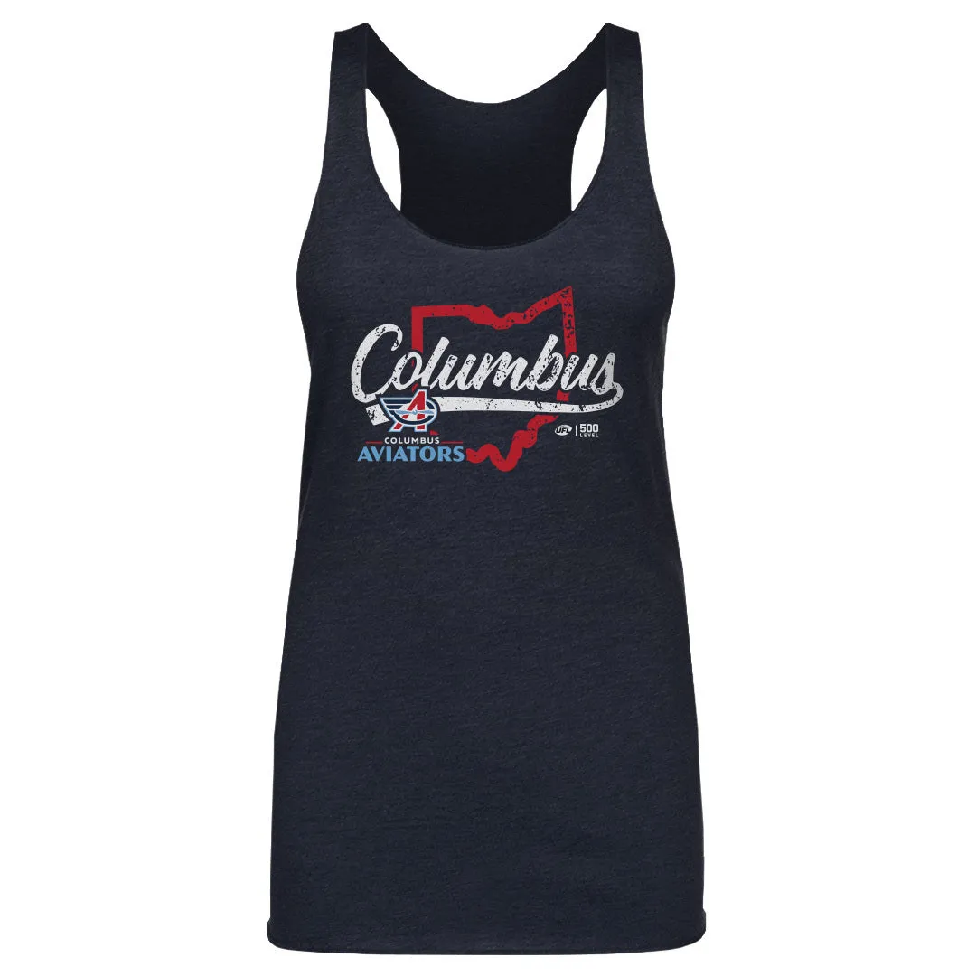 Columbus Aviators State Map WHT sold by 500 Level