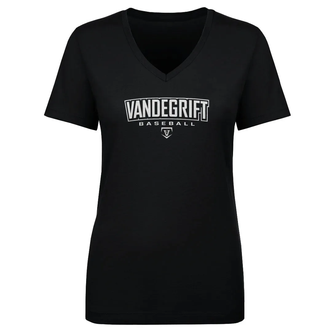 Vandegrift Crown Trio Baseball Wordmark Outline WHT sold by 500 Level