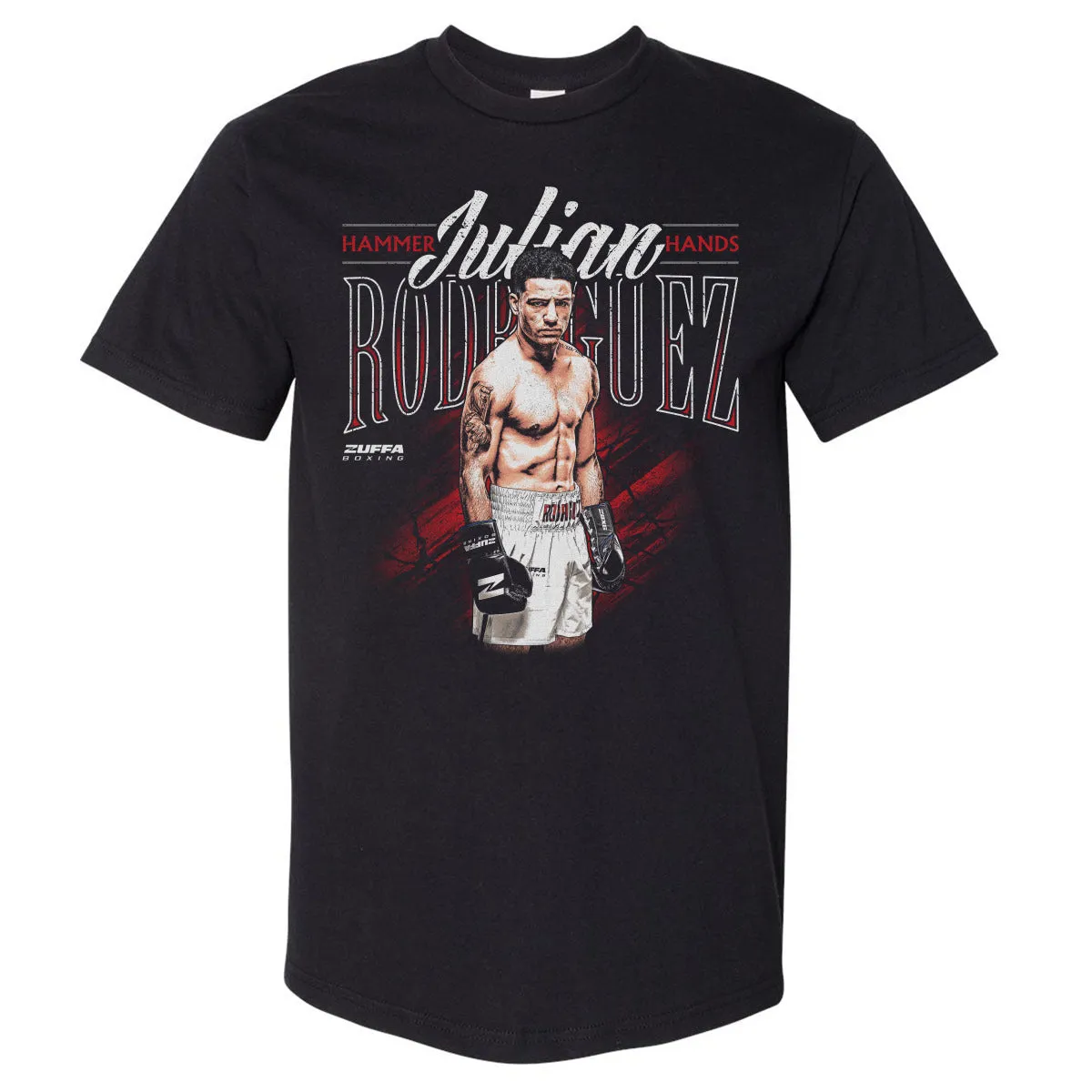 Julian Rodriguez Zuffa Boxing Fighter Name WHT sold by 500 Level