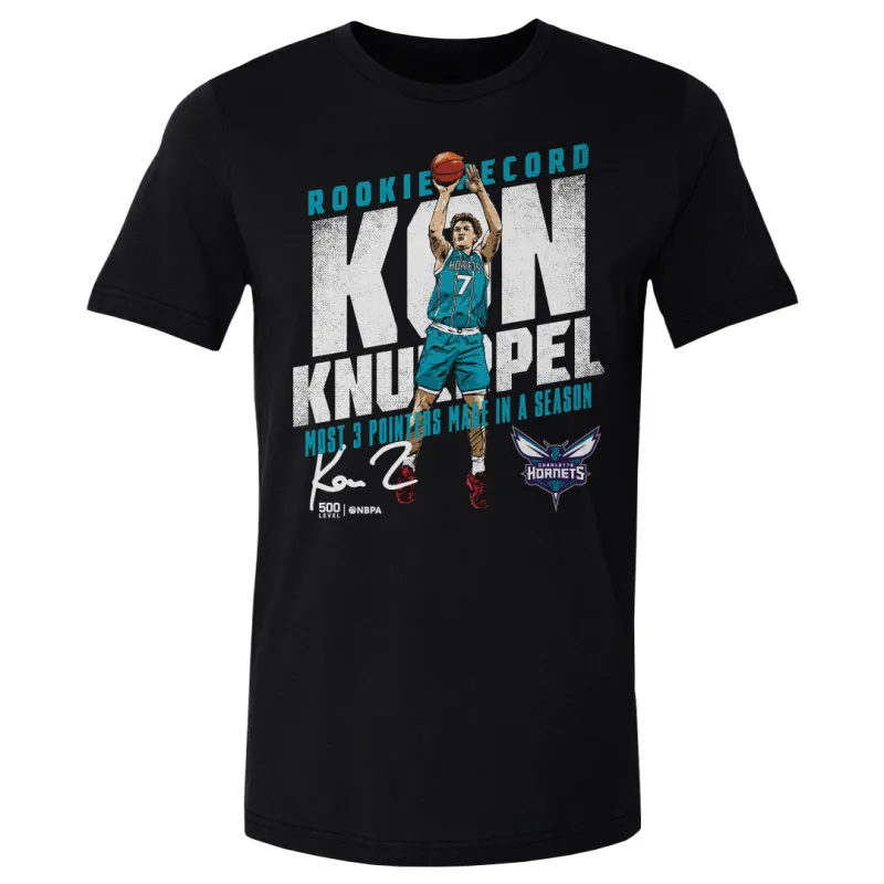 Kon Knueppel Charlotte Hornets Rookie Record WHT made by 500 Level