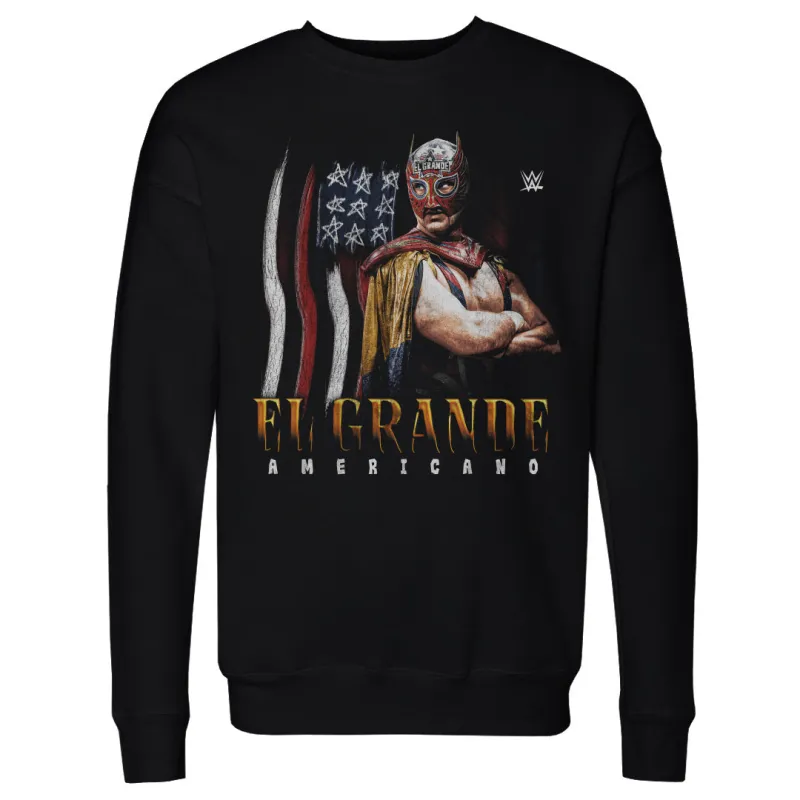 El Grande Americano WWE Flag Grunge WHT made by 500 Level