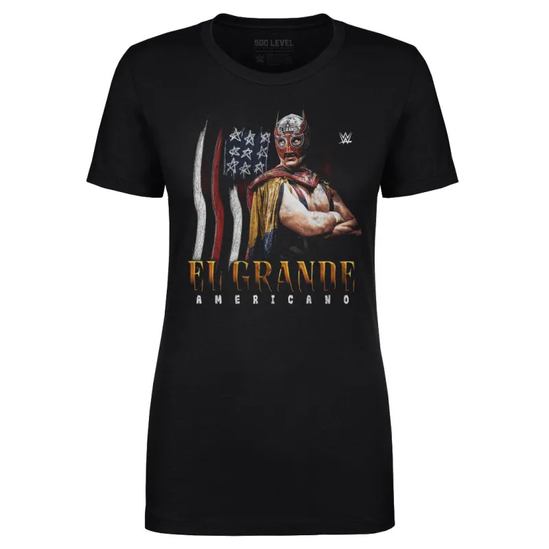 El Grande Americano WWE Flag Grunge WHT made by 500 Level