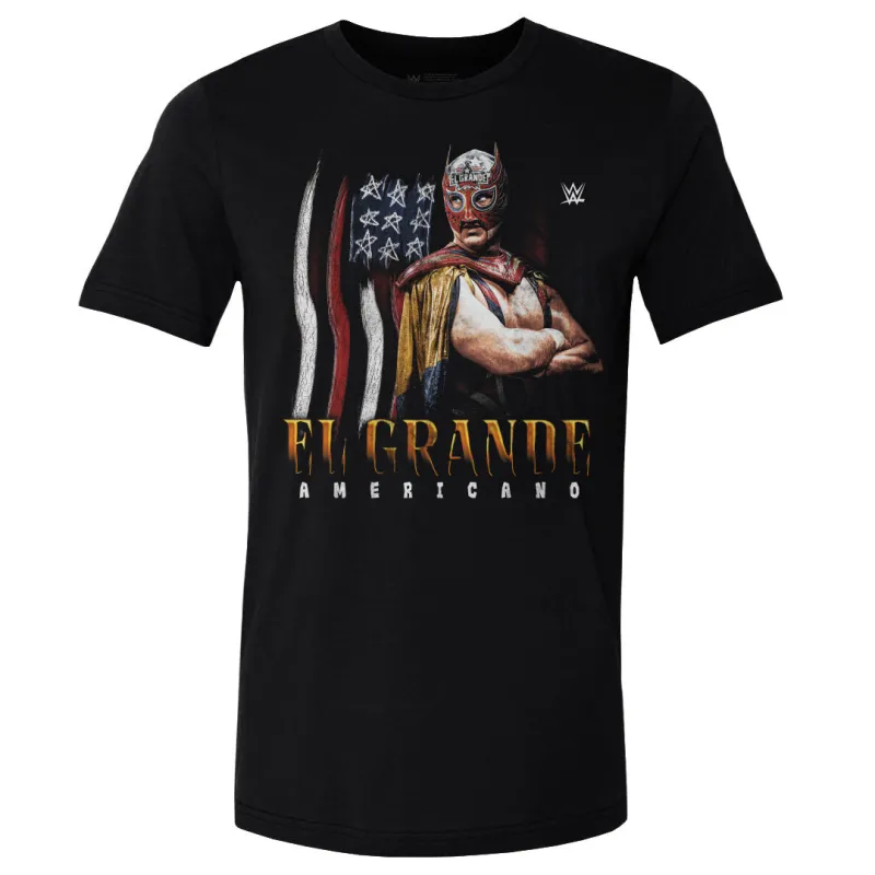 El Grande Americano WWE Flag Grunge WHT made by 500 Level