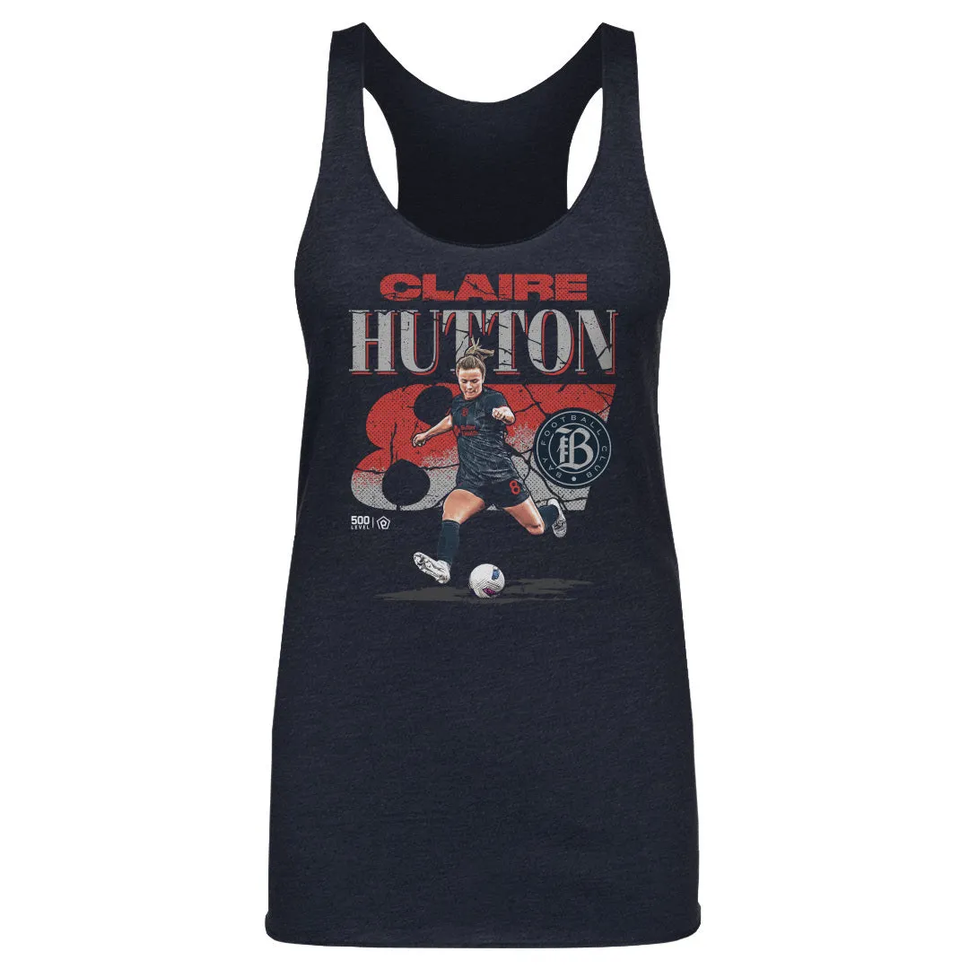 Claire Hutton Bay FC Cracked Number WHT sold by 500 Level
